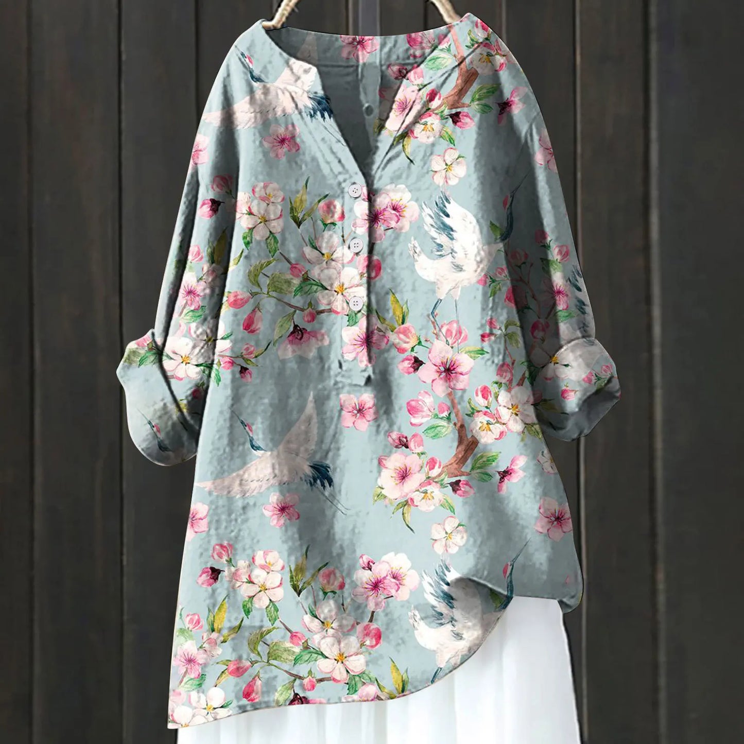 Lily | Elegant Löst Passande Blomsterblus