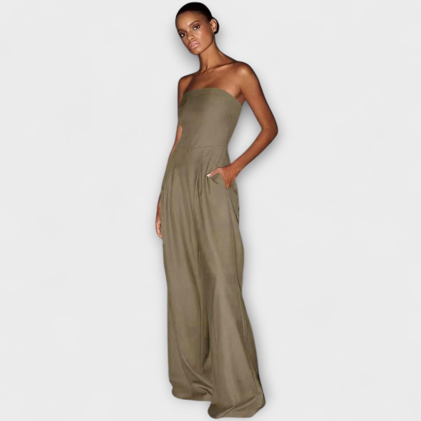 Amélie – Elegant strapless jumpsuit